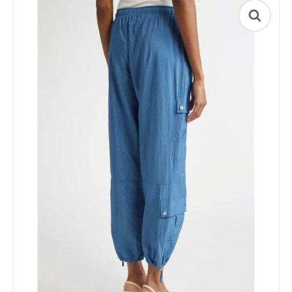 Cinq A Sept Nitsan parachute light blue pants Sz M 5 pockets - Picture 3 of 13